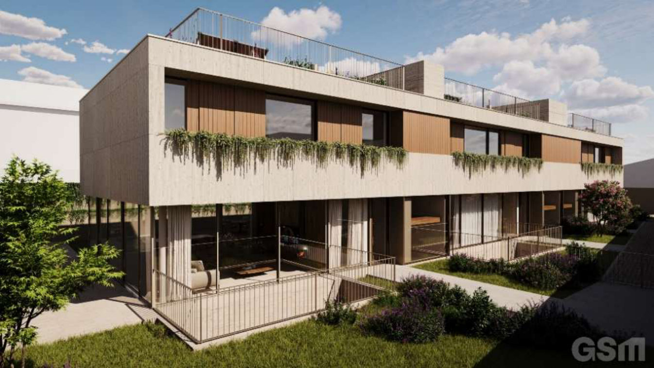 Construção de 4 moradias em banda